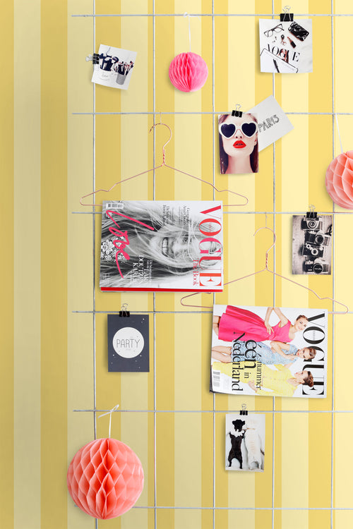 ESTAhome behang strepen geel - 50 x 900 cm - 131575 - vtwonen shop