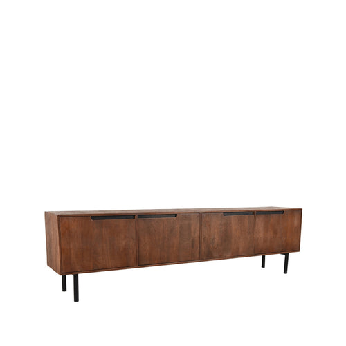 LABEL51 Tv-meubel Rio - Donkerbruin Mangohout - 220x40x60cm