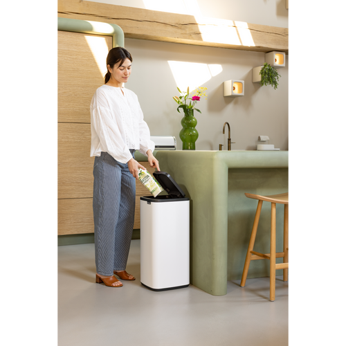 Brabantia Bo Touch Bin, 30 liter - White - vtwonen shop