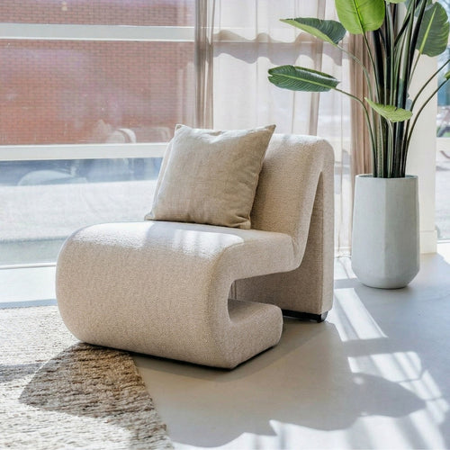 DÉJA Living Fauteuil Mia - Stof - Beige