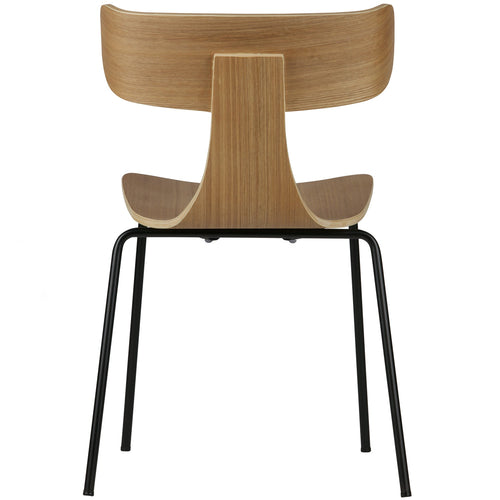 WOOOD eetkamerstoelen Form - Hout - Naturel - Set van 6