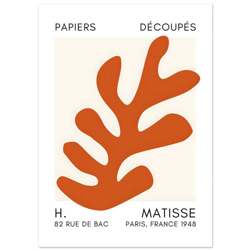 Artfulprints  Matisse – Ocean petals orange   poster 50x70 cm - vtwonen shop