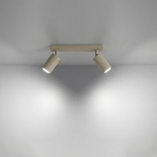 Sollux Lighting Plafondlamp RING 2 taupe - 30x6x16cm