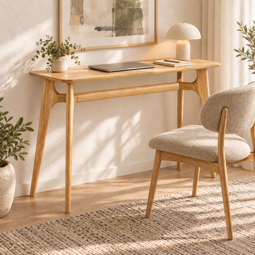 Artichok Renske houten bureau naturel 100 x 35 cm