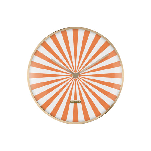 Karlsson wandklok Candy Swirl Dome - oranje - Ø40cm - vtwonen shop