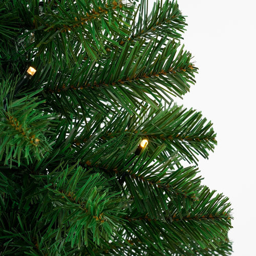 Black Box Trees Norton Kerstboom met Verlichting in Pot - op Batterij - Groen - h90xd50cm