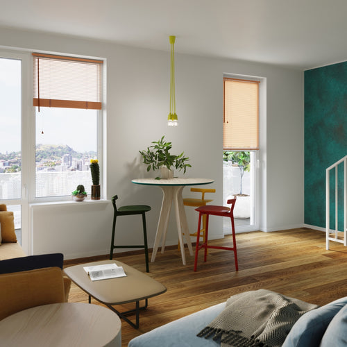Sollux Lighting Hanglamp DIEGO 3 geel - 15x15x90cm