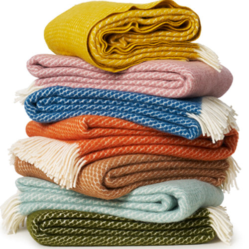 Klippan 100% wollen - deken Velvet - roze - 130x200cm