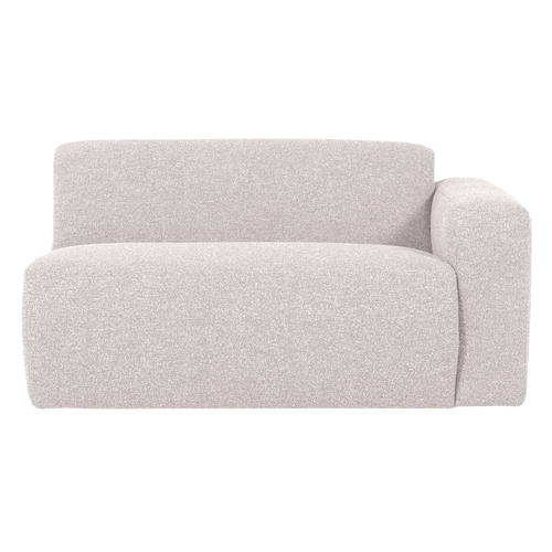 WOOOD 1,5-zits bank arm rechts Mojo Base - Bouclé - Ecru - 74x145x97
