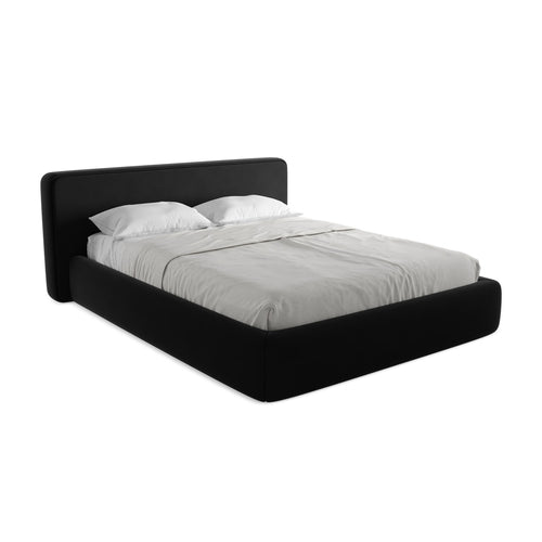 LaMiaSofa Bed met opbergruimte Firenze - velours - zwart - 200x225x82
