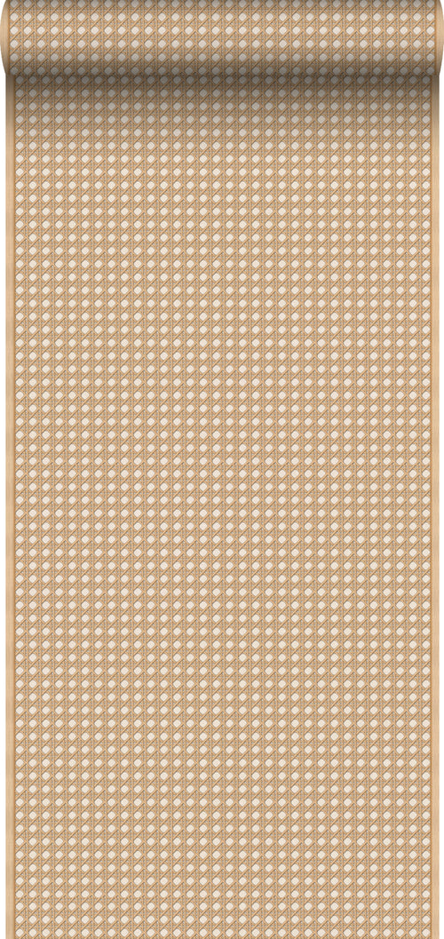 Sanders & Sanders behang ruiten warm beige - 53 cm x 10 m - 640513