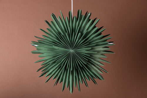 Rebellenclub Hanglamp Osaga - groen - Ø 60 cm