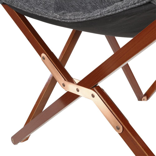 Lesli Living bistrostoel grijs - zwart - 73x85x95cm