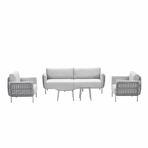 Garden Impressions loungeset Langkawi taupe 5-delig