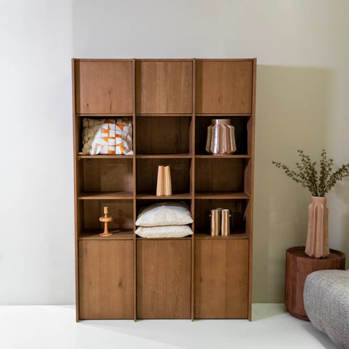 DÉJA Living Wandkast Soria - Bruin Eiken - 135x40x200cm