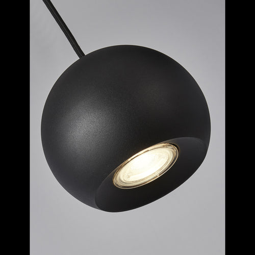 Searchlight Eindhoven 4 licht mat zwarte staaf hanger