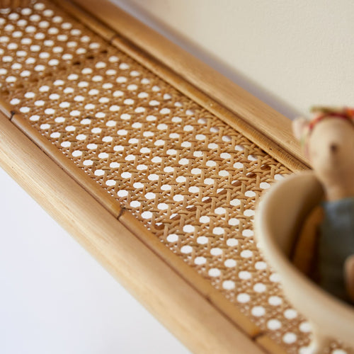 Tikamoon Rotan wandplank voor de kinderkamer - Naturel