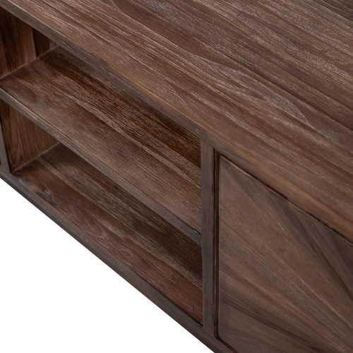 WOOOD organic sidetable/ bureau Sun - Recycled Teak - Bruin - 45x200x44
