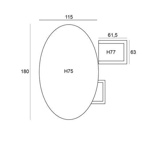 Garden Impressions tuinset Sorong - Tulli - taupe - 220x115 cm - 7-delig - vtwonen shop
