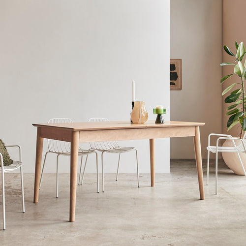 Tikamoon Uitschuifbare tafel in massief mangohout 4-6 personen. - Naturel - vtwonen shop