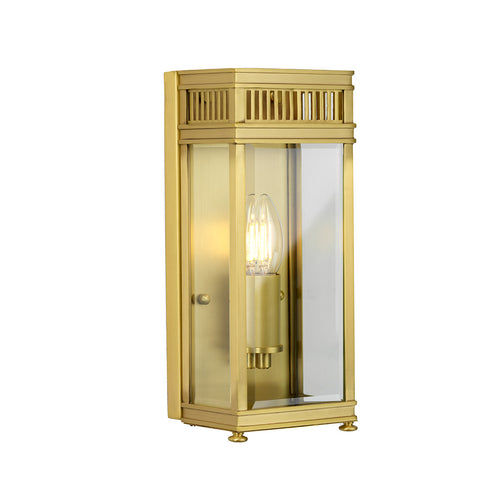Elstead Holborn Outdoor Wandlantaarn Geborsteld Messing, IP44