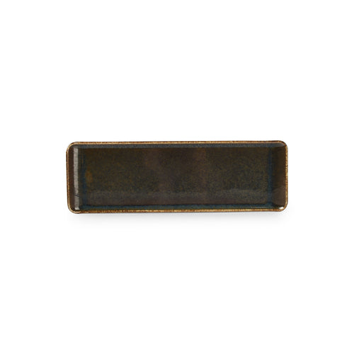 Bonbistro - Serveerschaal 30x9,5cm groen Cirro - Set van 6