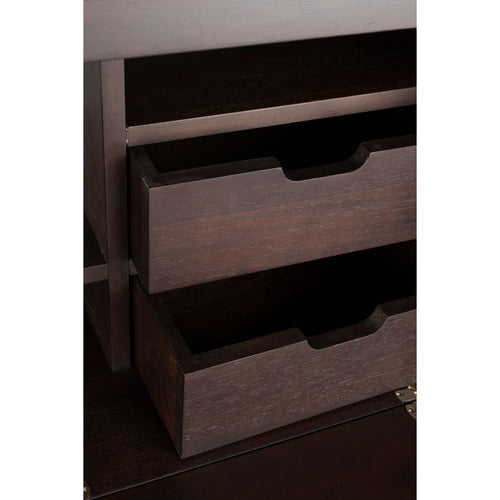 Dutchbone Elroy Ladekast Laag 120 cm Walnootkleur Bruin