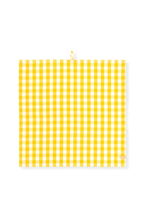 Pip Studio - Theedoeken Check - Geel - 65x65 cm - Set van 2