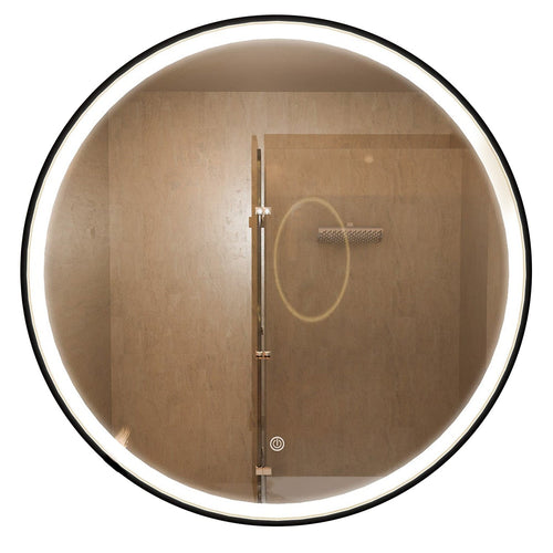 LOMAZOO badkamerspiegel Detroit - met LED verlichting & anti condens - rond - 100 cm
