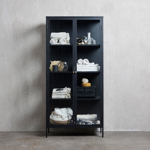 Rebellenclub Vitrinekast Nimbin - 190 x 90 cm - Zwart - vtwonen shop