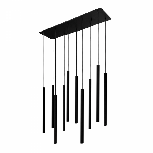 Nowodvorski hanglamp Laser - 10 lichts - 78  x 130   cm - zwart - vtwonen shop