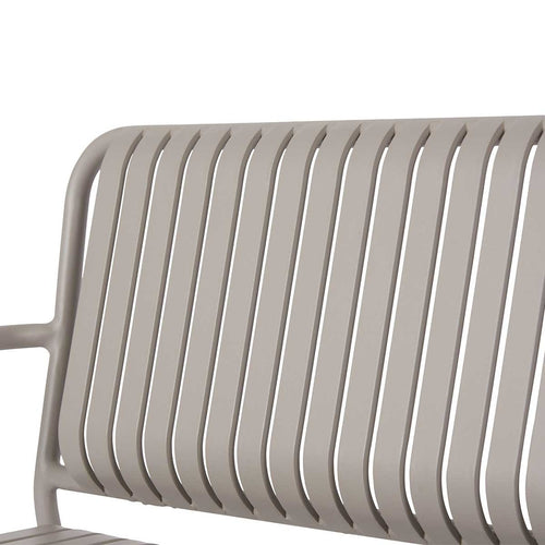 Lisomme Zahra metalen tuinbank taupe - vtwonen shop