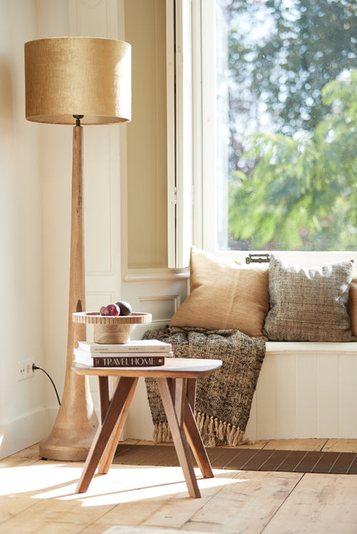 Light & Living vloerlamp JOVANY - Ø25x135cm - bruin
