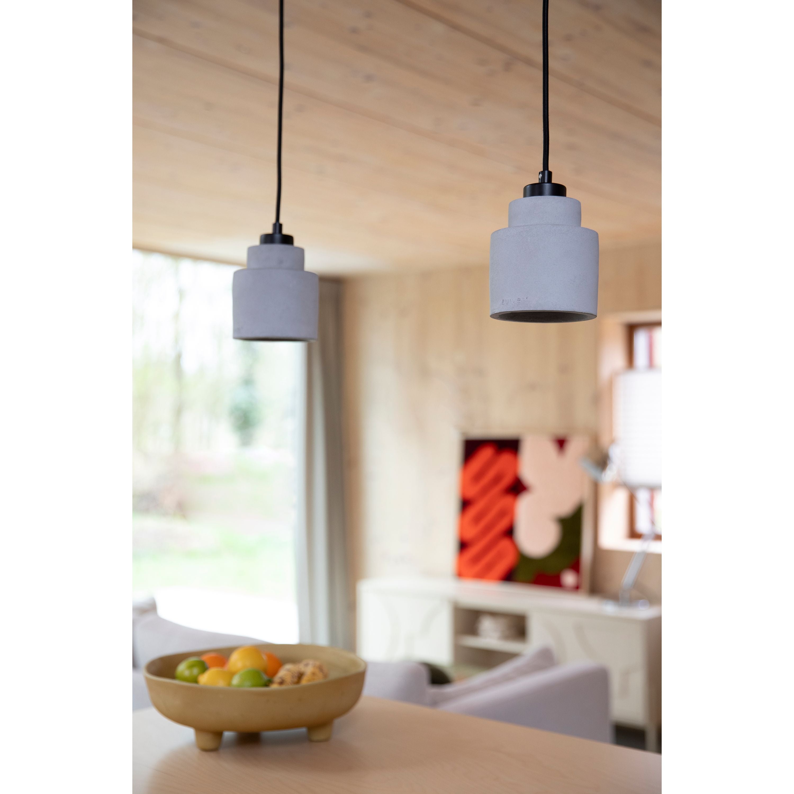 Zuiver Left Hanglamp Beton 11x11 cm Grijs – vtwonen shop