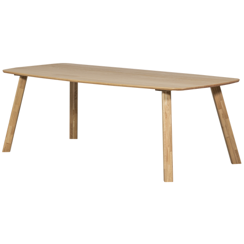 WOOOD eettafel deens ovaal Tablo - Eiken - Transparant - 74x219x99 - vtwonen shop