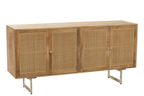 J-Line dressoir - rotan/hout - naturel