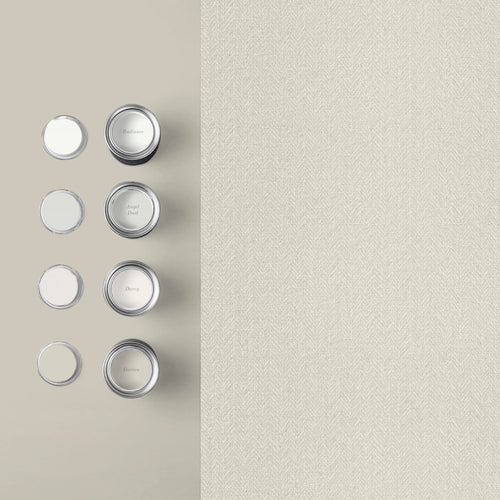 Graham & Brown Vliesbehang - Herringbone Texture Ecru - 10mx52cm - vtwonen shop