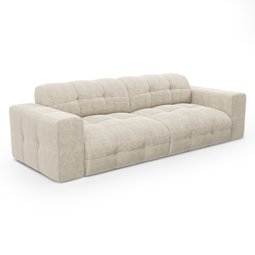 Sia Home - Sofa MAEL - Fluweel - Crème - 230cm - vtwonen shop