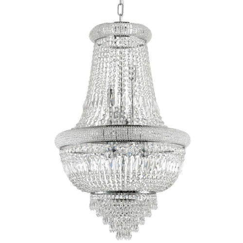 Ideal Lux DUBAI - Plafond Kroonluchter Hanglamp 24 Lichten Chroom, E14