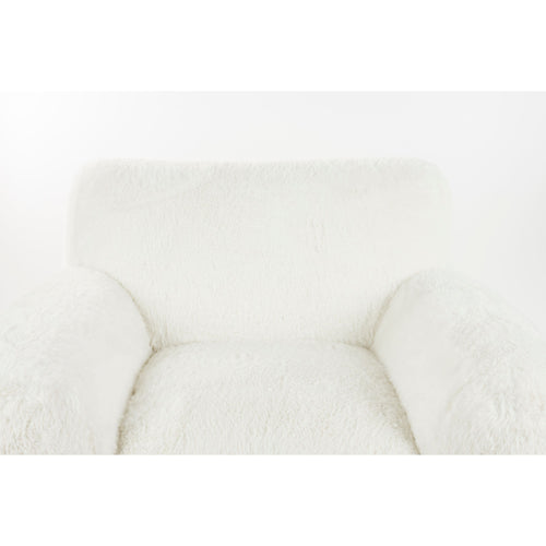 Bold Monkey Cuddle the Yeti Fauteuil/ Loungestoel Pluche Wit - vtwonen shop