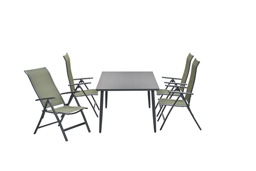 Garden Impressions 5-delige tuinset - 4 Limone stoelen met tafel Perth