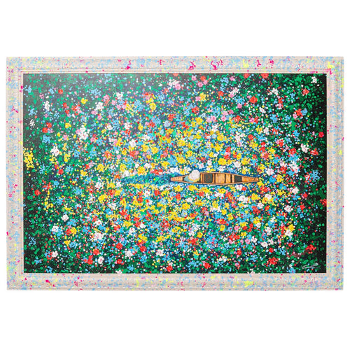 Kare Design Schilderij drijvende bloemenmarkt 150x100cm
