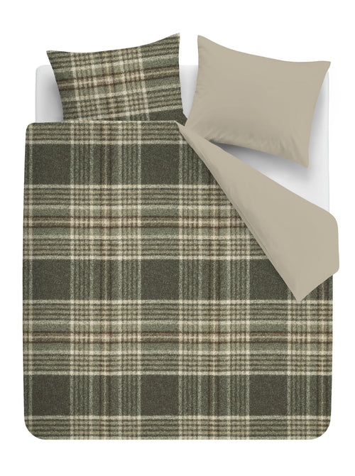 Rivièra Maison Dekbedovertrek Elliot - 200 x 200/220 cm - Groen