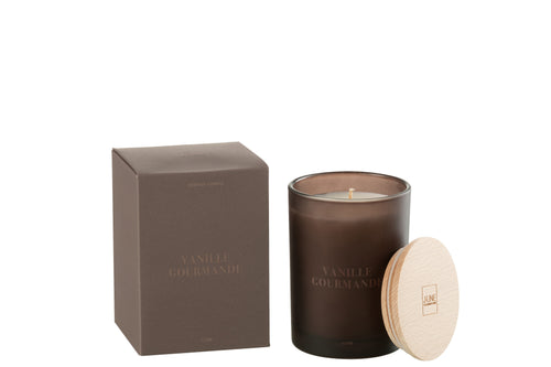 J-Line geurkaars Accords Essentiels - Vanille Gourmande - bruin - 38U