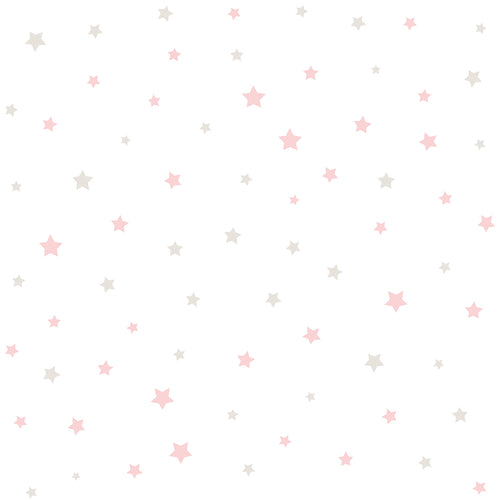 Sanders & Sanders behang sterretjes oudroze, beige en wit - 53 cm x 10 m - 640456 - vtwonen shop