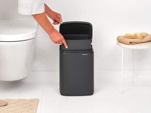 Brabantia Prullenbak Bo - 7 L - mineral infinite grey - vtwonen shop