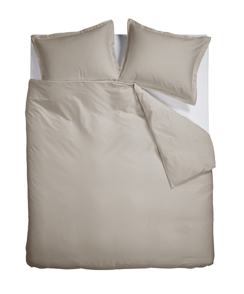 Ambiante Dekbedovertrek Satin Uni - 200 x 200/220 cm - Zand