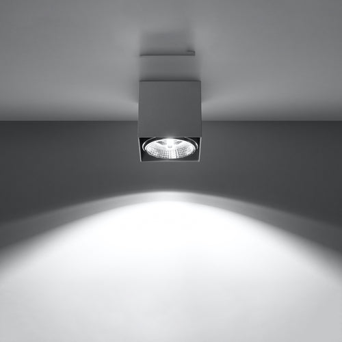 Sollux Lighting Plafondlamp BLAKE grijs - 12x12x11cm