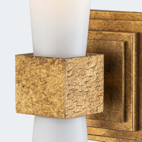 Kerzen-Wandleuchte Modern Distressed Gold 1x E27