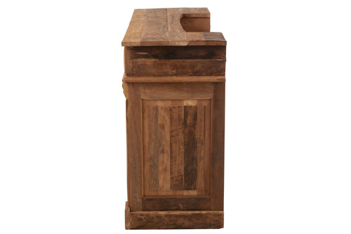 J-Line barkast 2 Lades - gerecycleerd hout - naturel